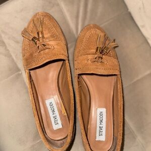 Steve Madden Brown Tassel Loafers